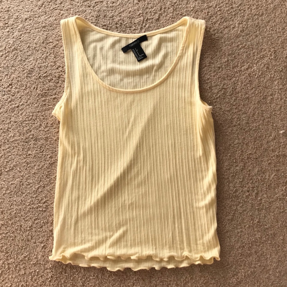 Pastel Yellow Tank Top